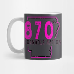 870 Pink and Black Mug